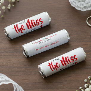 Kiss the Miss Goodbye Red Lip Bachelorette Party Breath Savers® Mints