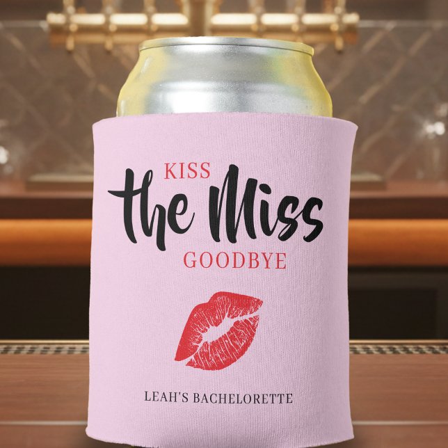 Kiss the Miss Goodbye Red Lip Bachelorette Party Can Cooler (Kiss the Miss Goodbye Red Lip Bachelorette Party Can Cooler
)