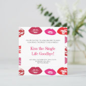Kiss The Single Life Goodbye Bachelorette Party Invitation | Zazzle