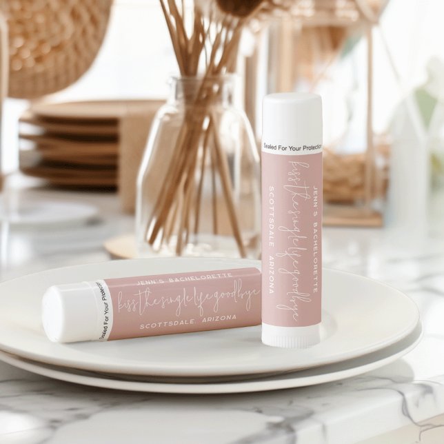 Kiss the Single Life Goodbye | Bachelorette Party Lip Balm (Creator Uploaded)