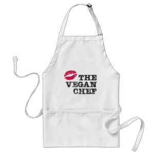 Kiss the Vegan Chef Adult Apron