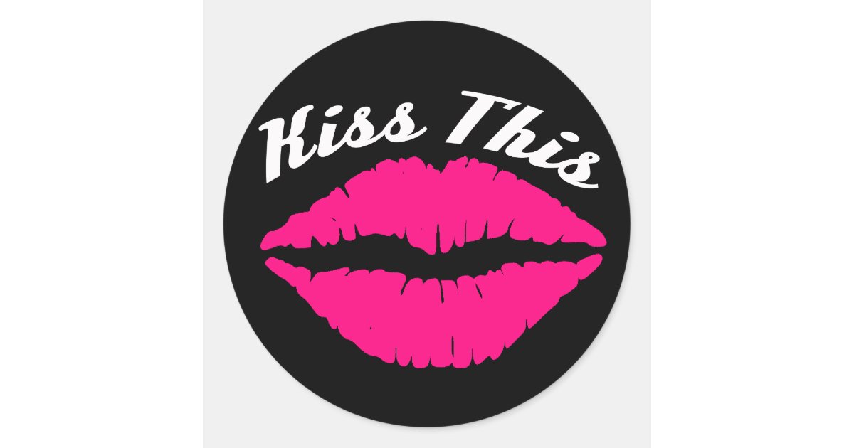 Kiss This Car Sticker | Zazzle