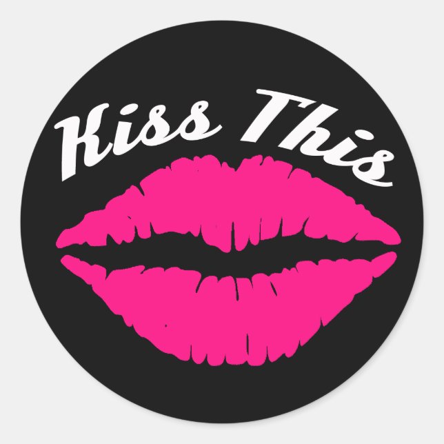 Kiss This Car Sticker (Front)
