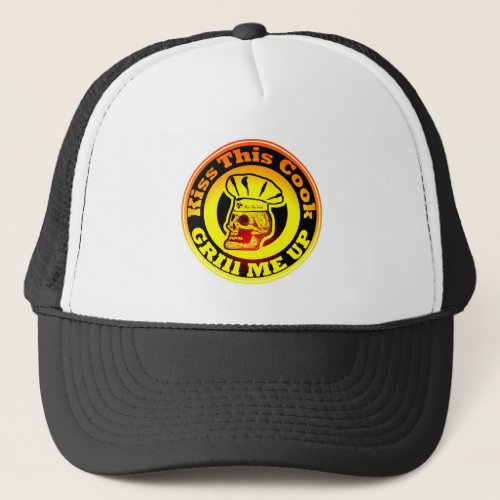 Kiss This Cook Sunburst Trucker Hat