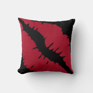 Kiss Throw Pillow. Pillow