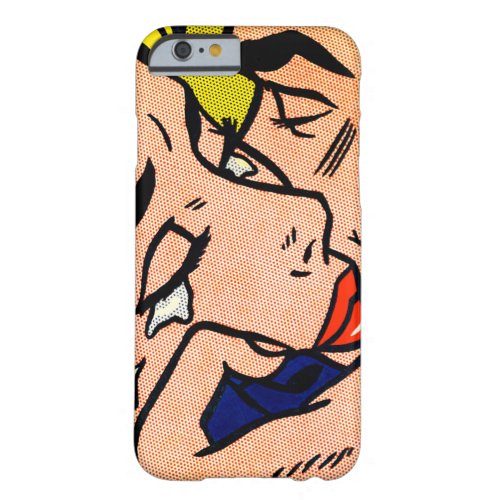 Kiss V _ Lichtenstein _ Vintage Pop Art Barely There iPhone 6 Case