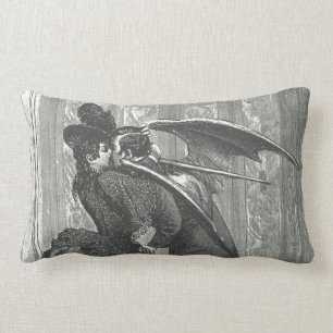 Kiss Victorian/Gothic Vampire Lumbar Throw Pillow