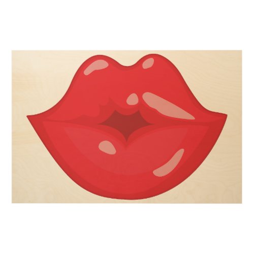 Kiss  wood wall art