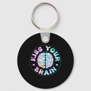 Kiss Your Brain Cute Teacher Appreciation Back To Keychain