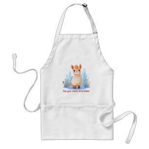 Kiss your mama, little Llama Adult Apron