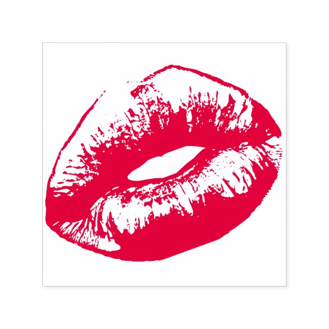 Kissable Lips Lipstick Self-inking Stamp (Design)