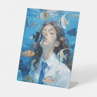 Kissed by the Ocean Pedestal Sign