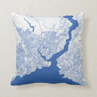 Kissen Istanbul Urban Pattern BLAU Throw Pillow