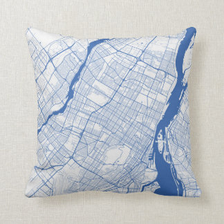 Kissen Montreal Urban Pattern BLUE Throw Pillow