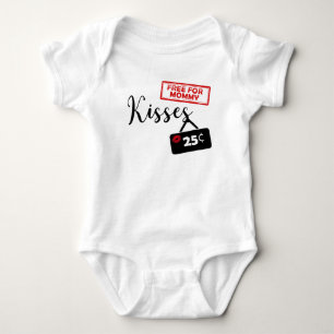 Kisses 25 Cent Free For Mommy Baby Bodysuit