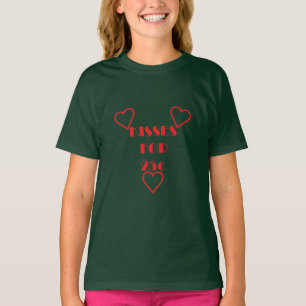 Kisses for 25 cents - Girls' Basic T-Shirt
