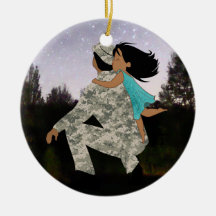 Kisses for Daddy Christmas Ornament