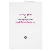 Kisses for YOU! Cards (Back)