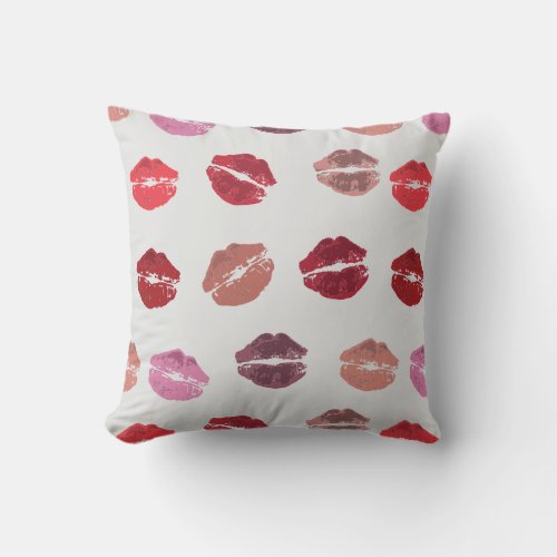 Kisses from the Misses throw Pillow