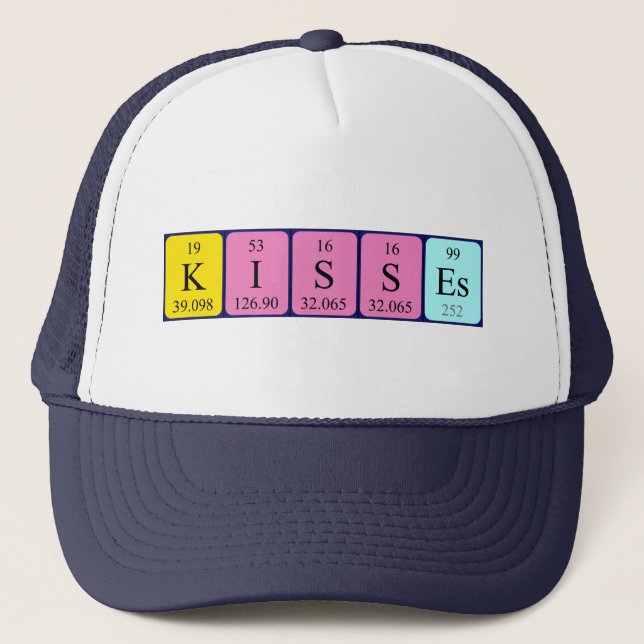 Kisses periodic table name hat (Front)