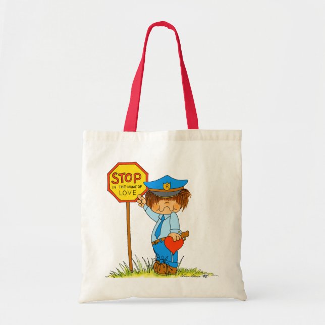 Kisses! Po-lease Stop In The Name Of Love Tote Bag (Front)