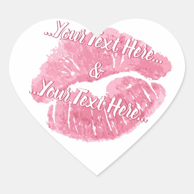 Kisses Stickers Romantic Love & Kisses Stickers (Front)