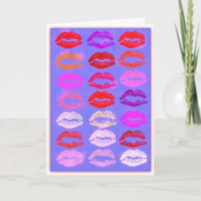 Kisses - Valentine Card (Front)