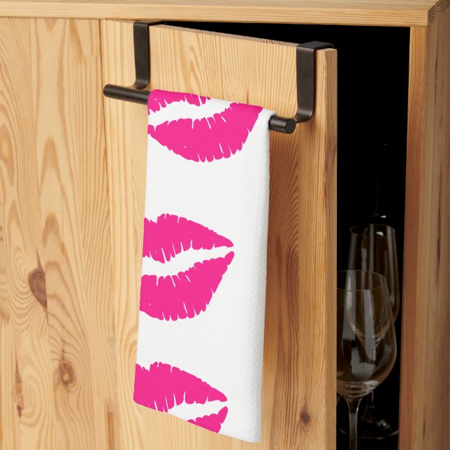  Kisses Valentine's Day 2024 st valentine    Kitchen Towel (Thirds Fold)