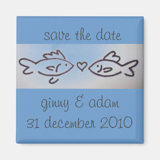 kissfish save the date magnet