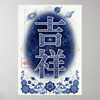 Kissho: Elegant Calligraphy "Auspicious" 260020012 Poster