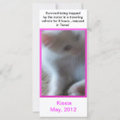 Kissia (Little Girl Kitty) Rack Card or Bookmark (Front)