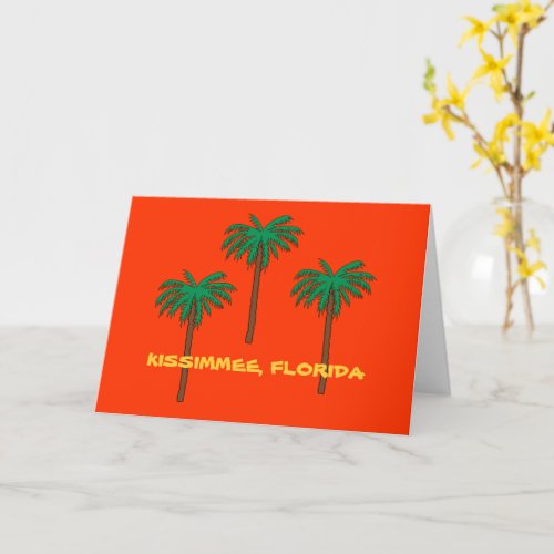 KISSIMMEE FLORIDA Palm Trees Postcard