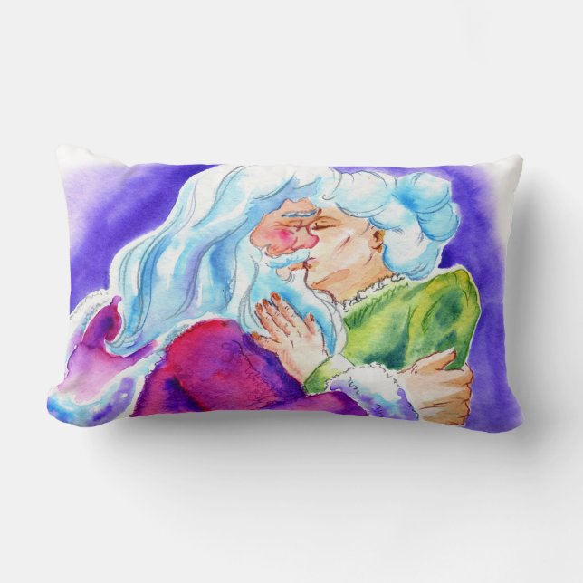 Kissin' Clauses Lumbar Pillow (Front)