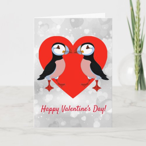 Kissin Puffins Card