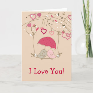 Kissing Birds Card