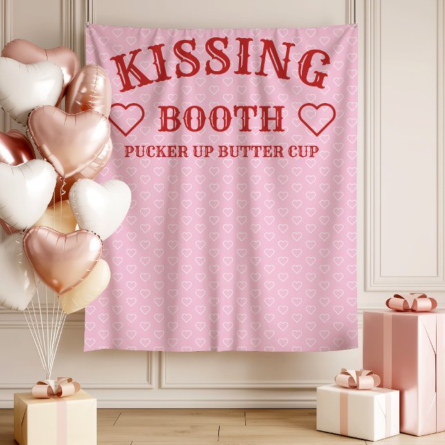Kissing Booth Party Prop Photo Booth Backdrop (Creator Uploaded)