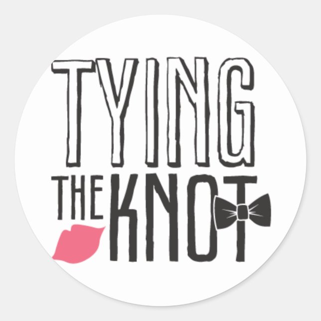 Kissing Booth - Tying the Knot - Circle Classic Round Sticker (Front)