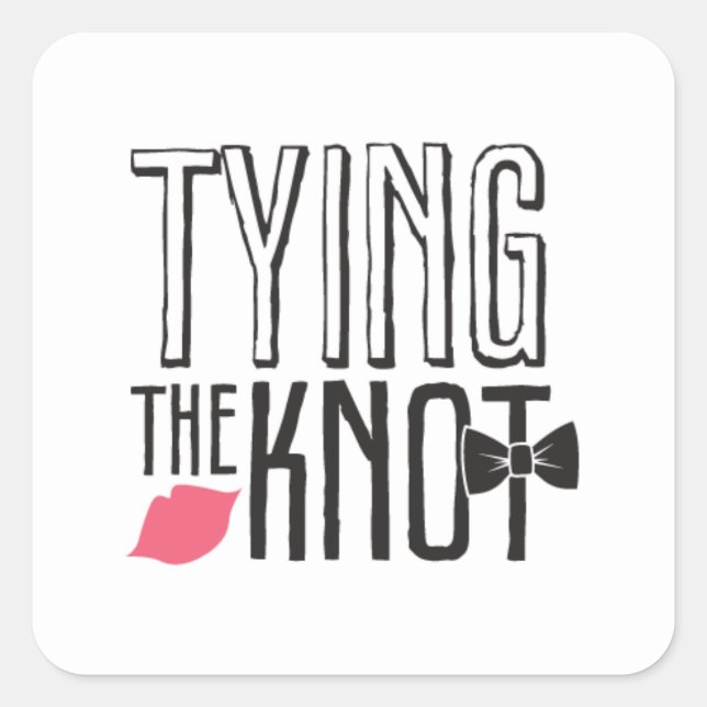 Kissing Booth - Tying the Knot - Square Square Sticker (Front)