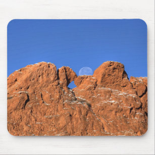 Kissing Camels and Setting Moon Mouse Pad