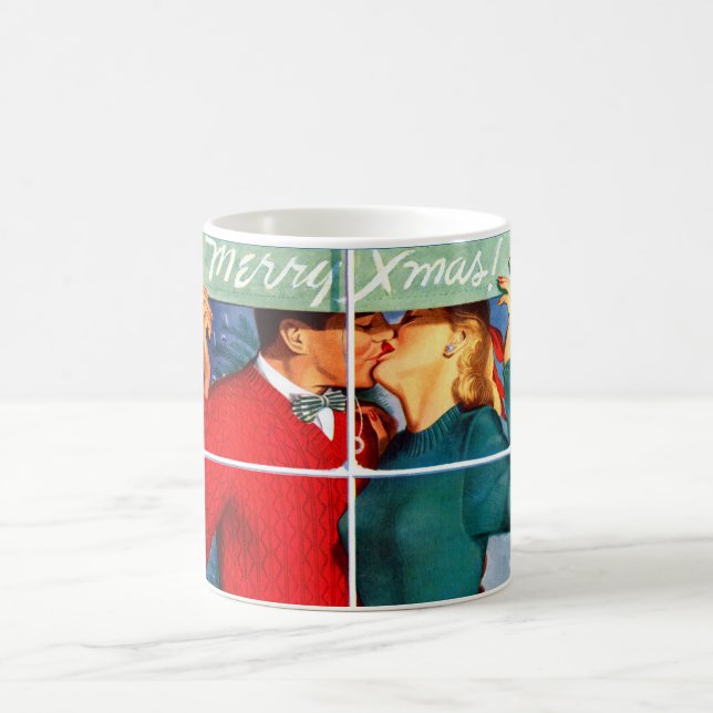 Kissing Christmas Coffee Mug (Center)