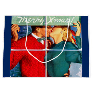 Kissing Christmas Large Gift Bag