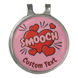 Kissing Comic Sound Effect Golf Hat Clip