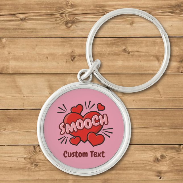 Kissing Comic Sound Effect Keychain (Creator Uploaded)