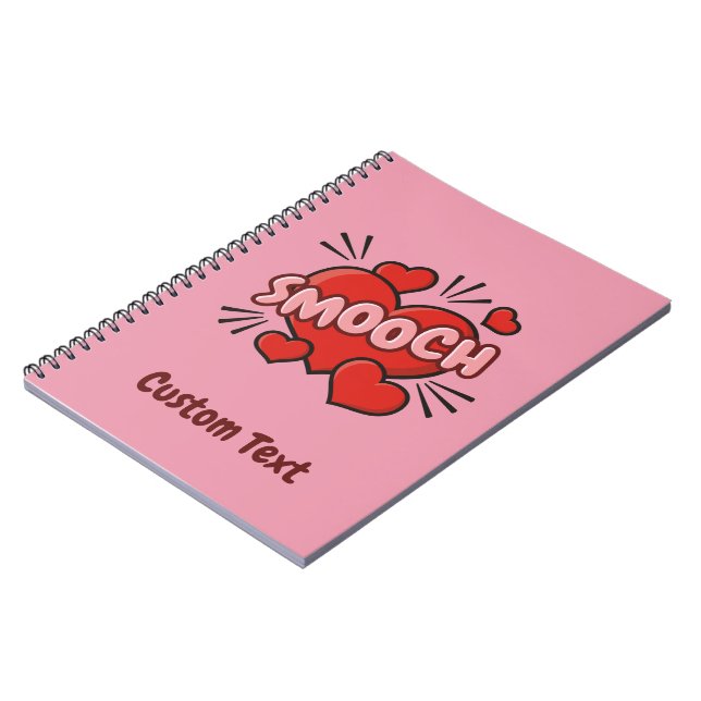 Kissing Comic Sound Effect Notebook (Left Side)