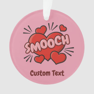 Kissing Comic Sound Effect Ornament
