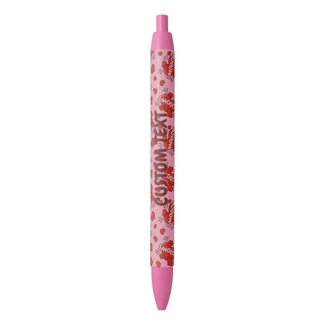 Kissing Comic Sound Effect Pattern Pen (Front Vertical)