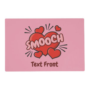 Kissing Comic Sound Effect Placemat