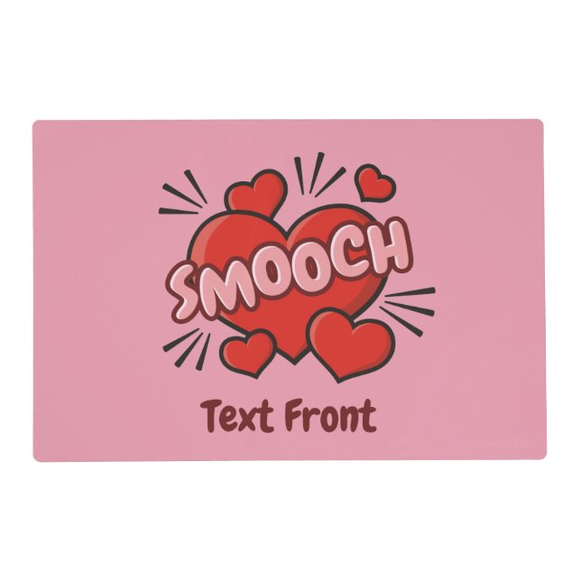 Kissing Comic Sound Effect Placemat (Front)