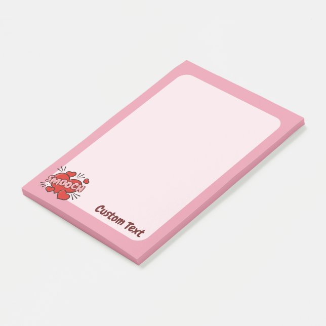 Kissing Comic Sound Effect Post-it Notes (Angled)
