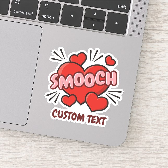 Kissing Comic Sound Effect Sticker (Detail)